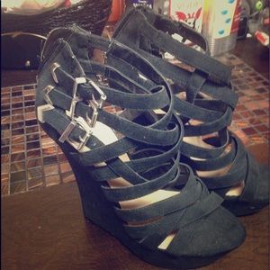 black wedge from just fab
